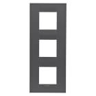 GEWISS - GEWGW16427VN PLACCA GEO INT.2+2+2M V.NERO SATINATO