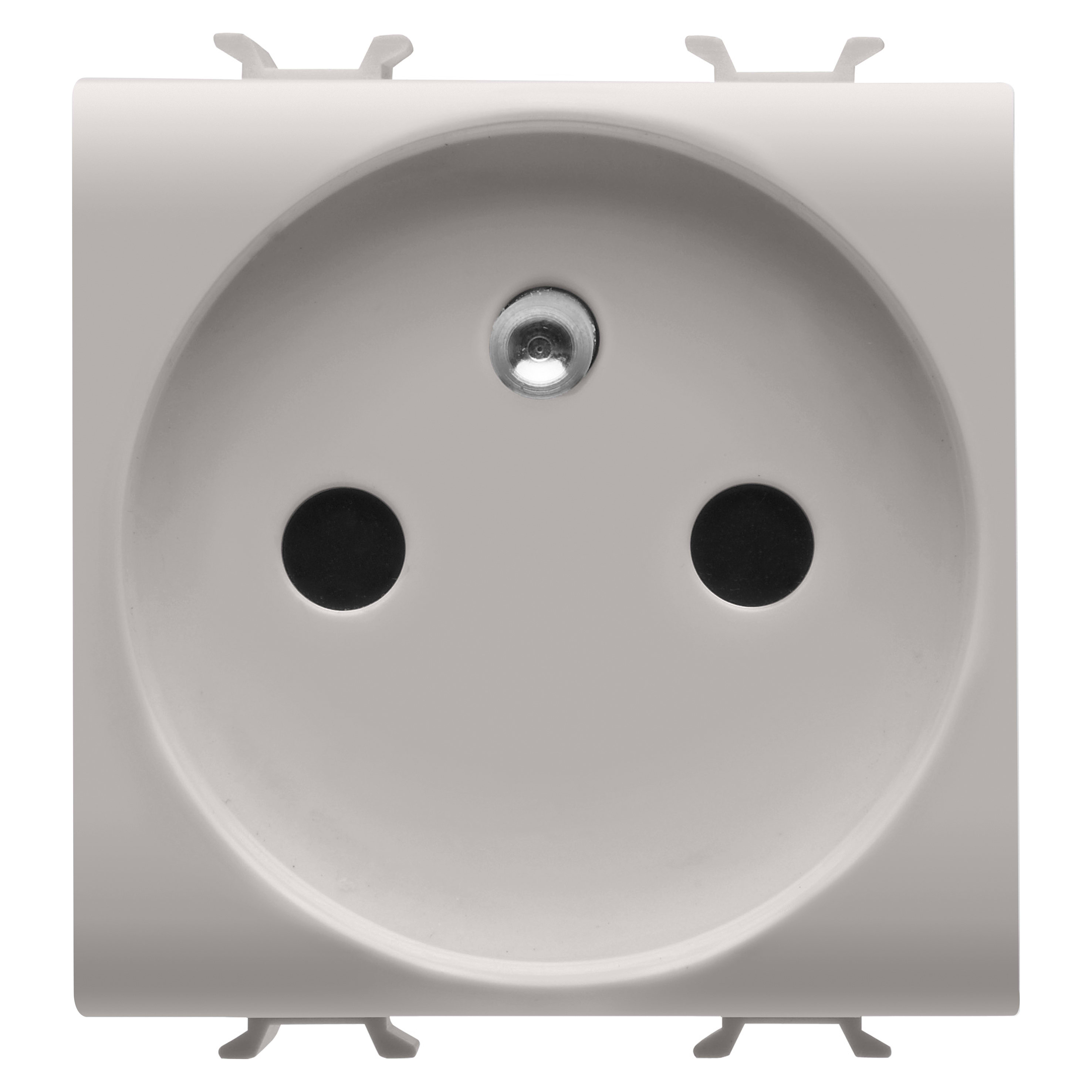 GEWISS - GEWGW13247 PRESA STANDARD FRANCESE 250V ac - 2P+T 16A - 2 MODULI - NATURAL BEIGE SATINATO - CHORUSMART