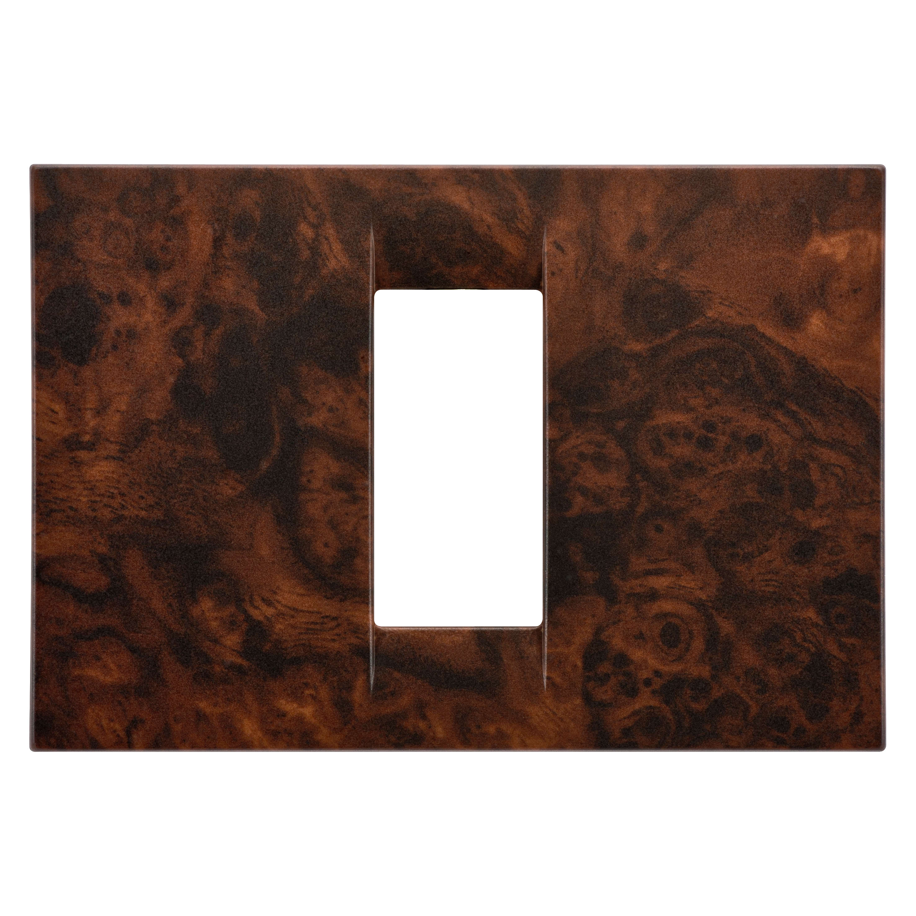 GEWISS - GEWGW22271 PLACCA VIRNA - IN TECNOPOLIMERO - 1 POSTO - RADICA INGLESE - SYSTEM