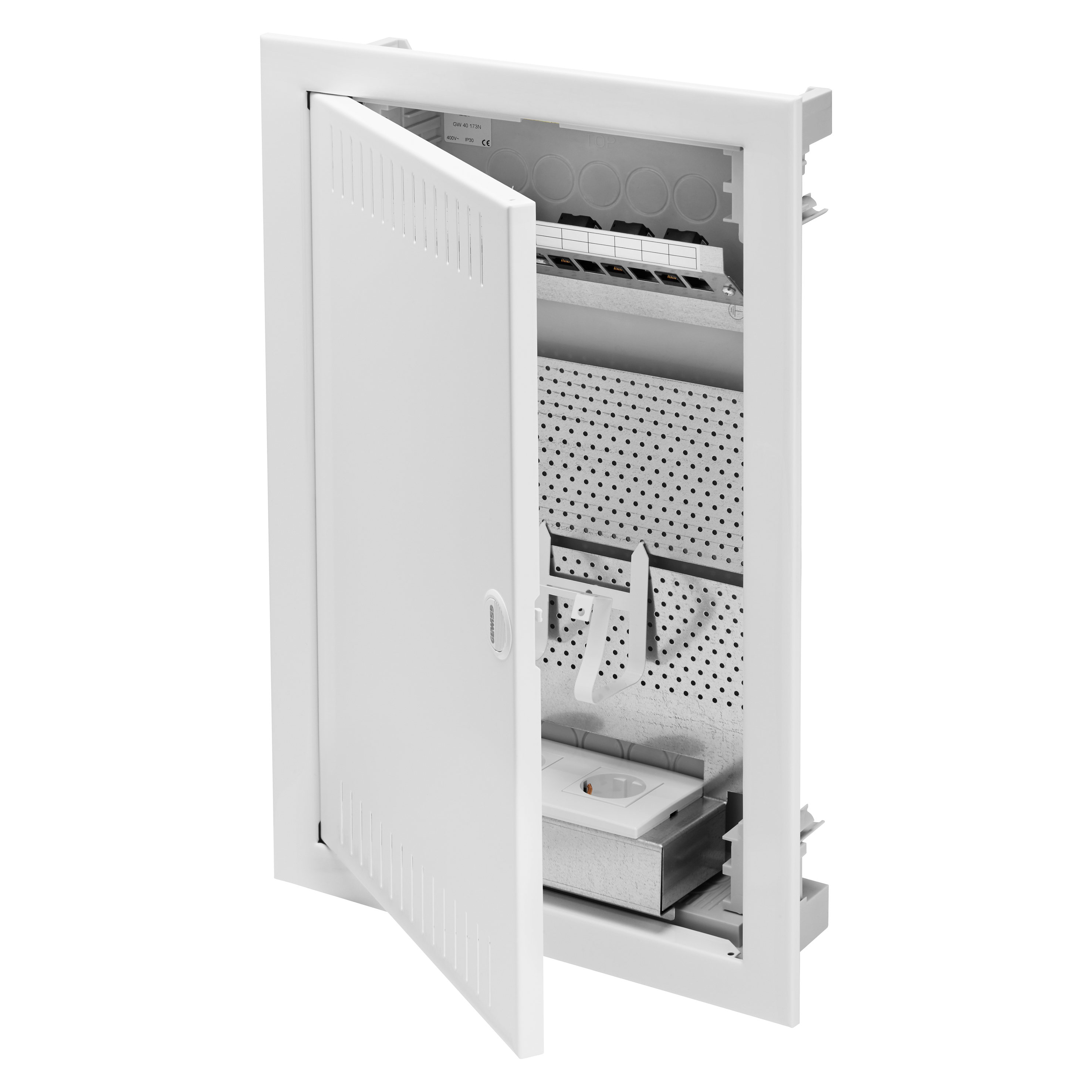 GEWISS - GEWGW40173N CENTRALINO MULTIMEDIALE DA INCASSO 36M CON PORTA IN METALLO