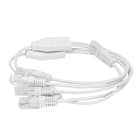 GEWISS - GEWGW40597 CORDONE TEL.QUADRUPLO 1 IN RJ45/4 OUT
