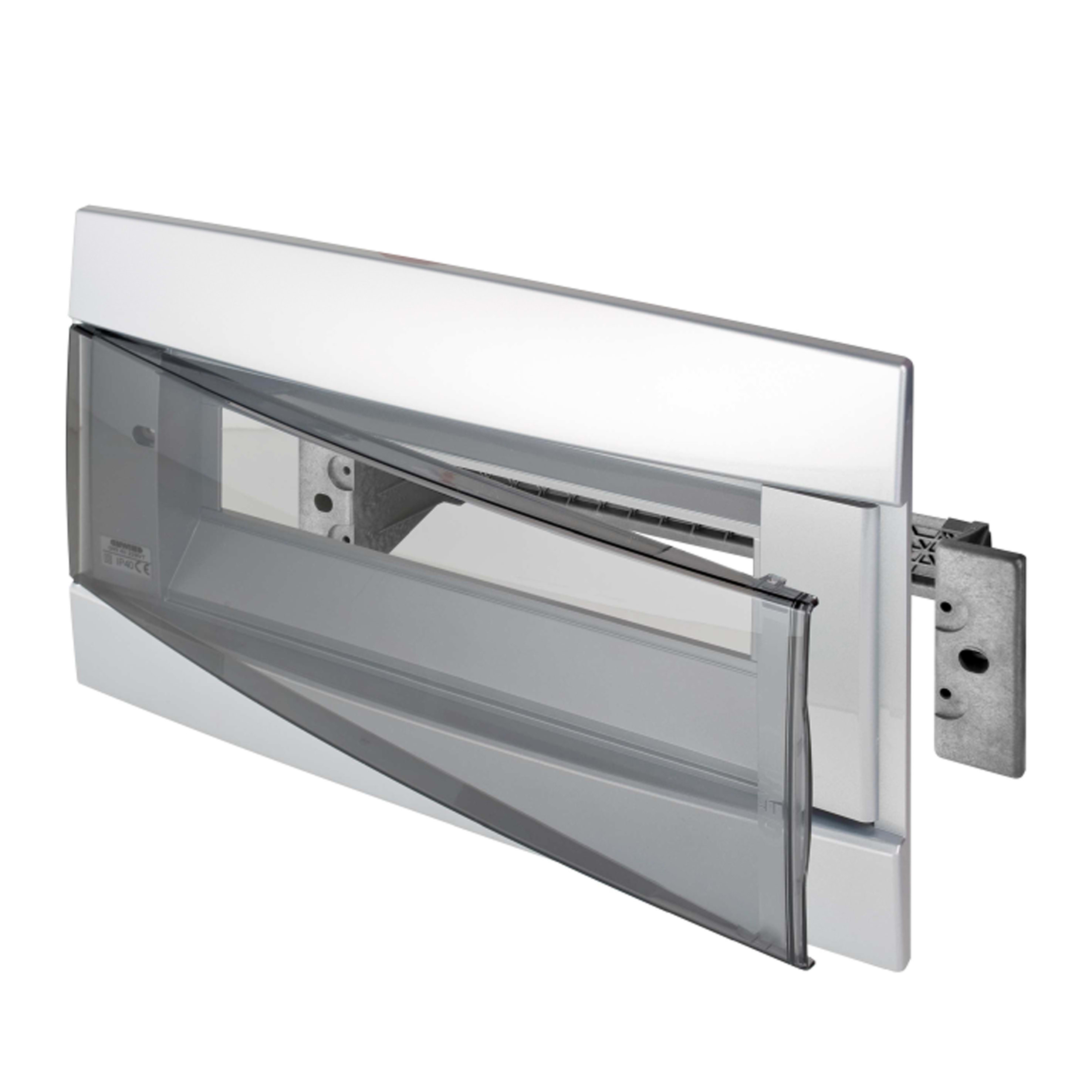 GEWISS - GEWGW41229VA FRONTALE CENTRALINO DA ARREDO PREDISPOSTI PER ALLOGGIAMENTO MORSETTIERA - VERNICIATO ARDESIA - 12+1 MODULI