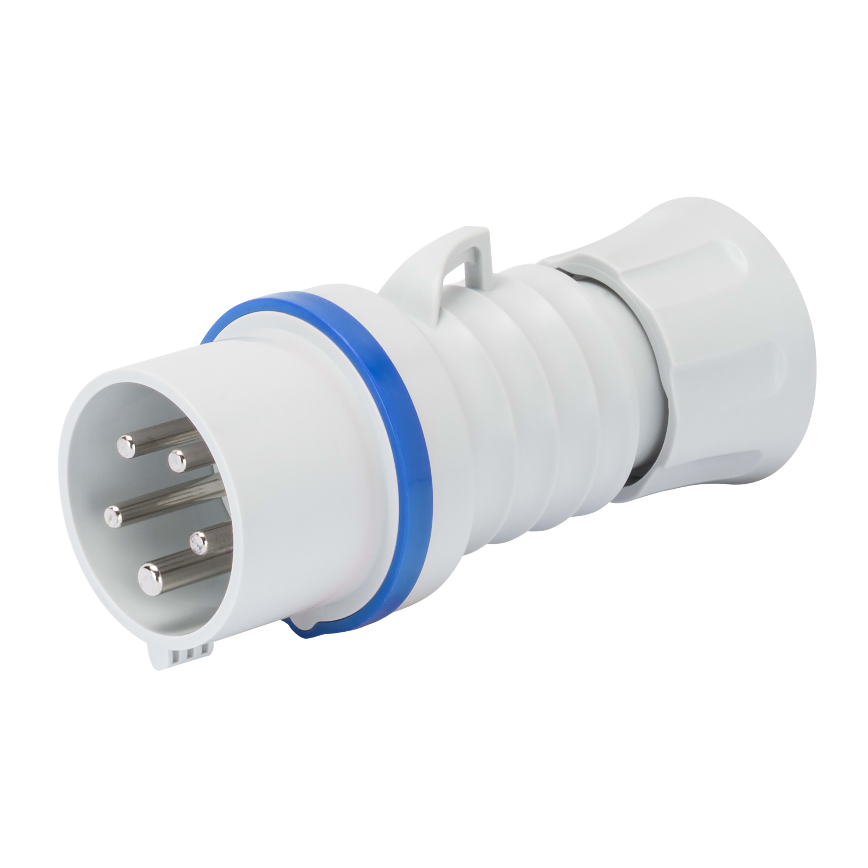 GEWISS - GEWGW60006WH SPINA MOBILE DIRITTA HP - CON INVERTITORE DI FASE - IP44/IP54 - 3P+N+T 16A 200-250V - BLU - 9H - CABLAGGIO A VITE