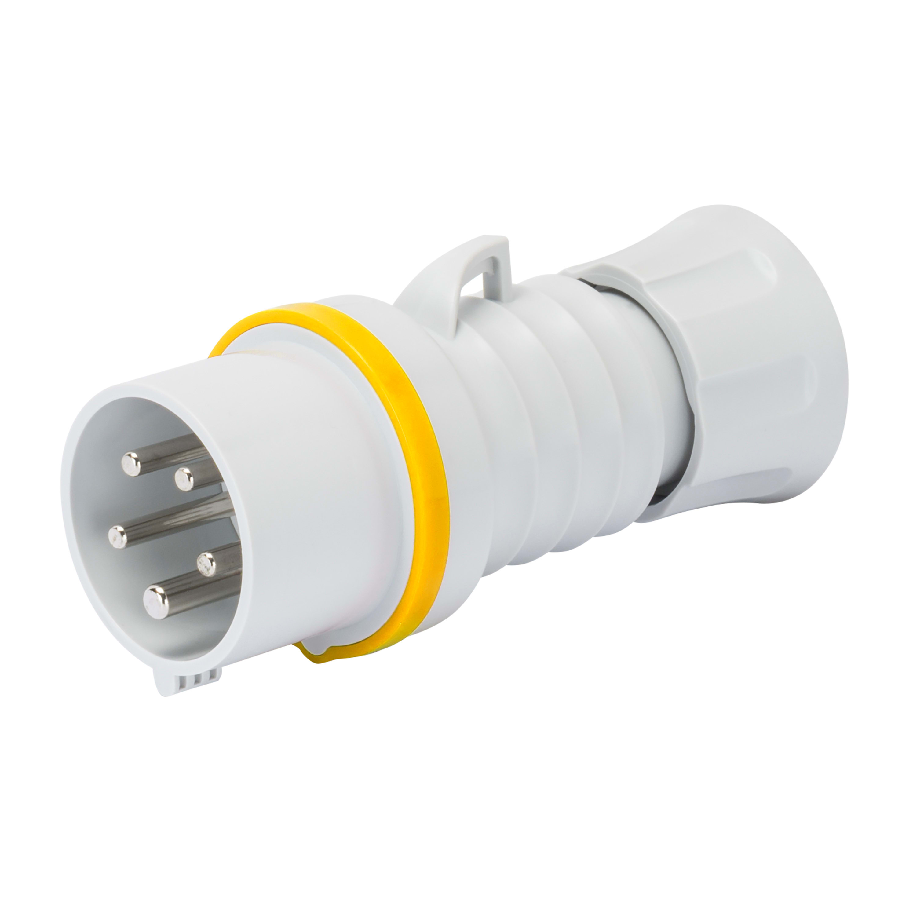 GEWISS - GEWGW60014FH SPINA MOBILE DIRITTA HP - IP44/IP54 - 3P+N+T 32A 100-130V 50/60HZ - GIALLO - 4H - CABLAGGIO RAPIDO