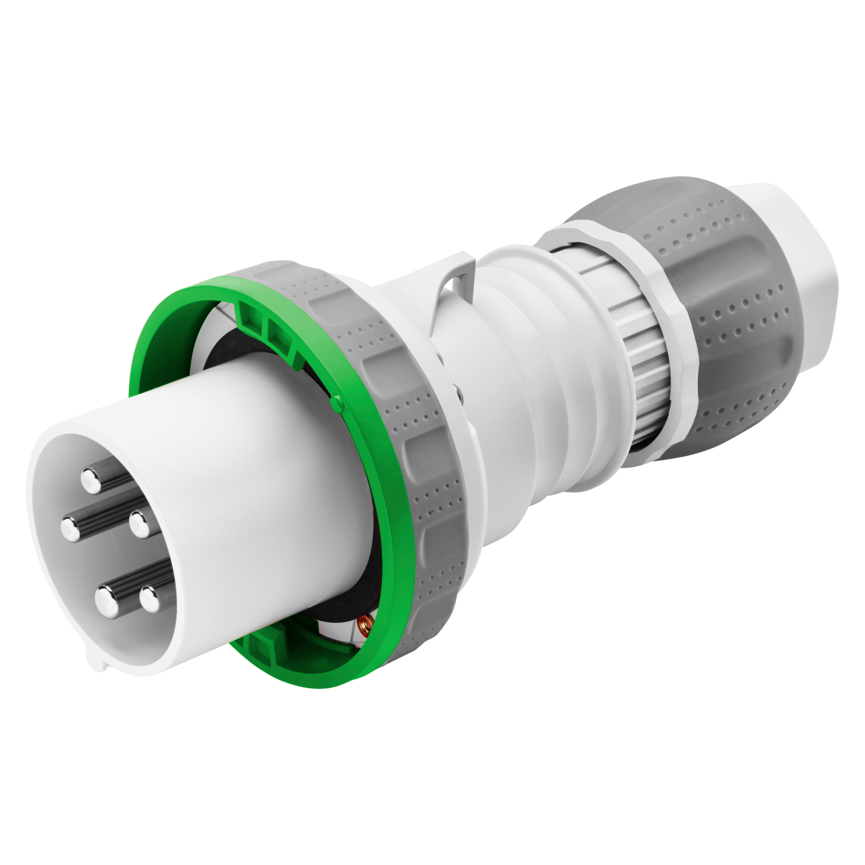 GEWISS - GEWGW60675H SPINA MOBILE DIRITTA HP - IP66/IP67/IP68/IP69 - 3P+N+T 125A >50V >300-500HZ - VERDE - 2H - CABLAGGIO A MANTELLO