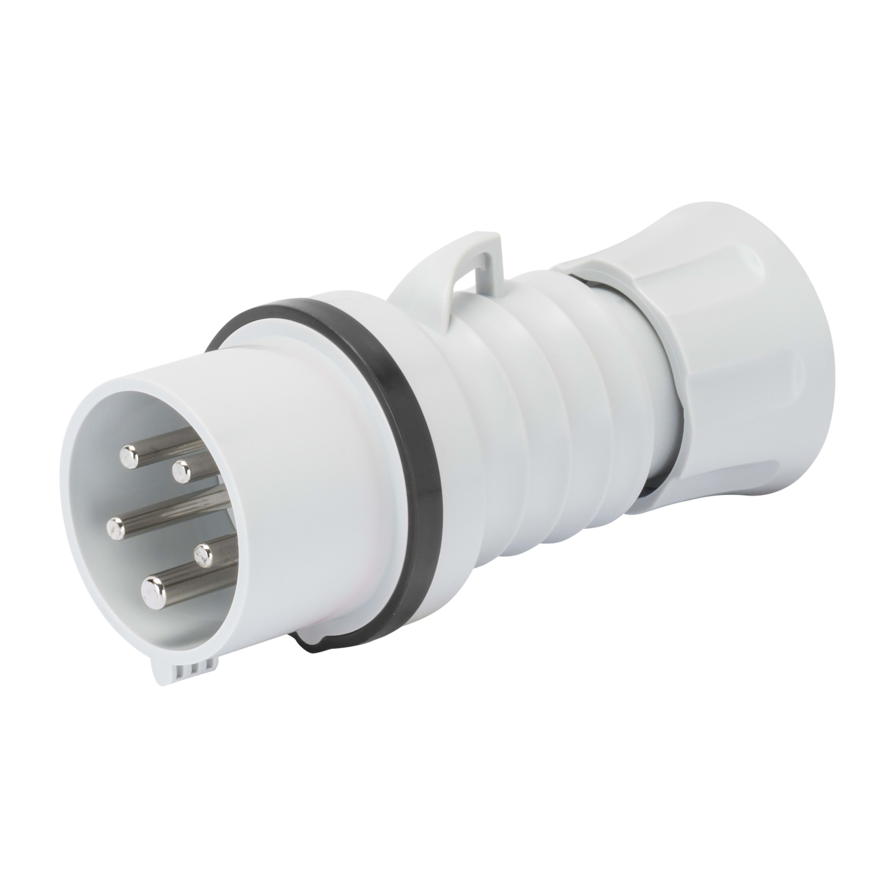 GEWISS - GEWGW60718H SPINA MOBILE DIRITTA HP - IP44/IP54 - 2P+T 32A 480-500V 50/60HZ - NERO - 7H - CABLAGGIO A VITE