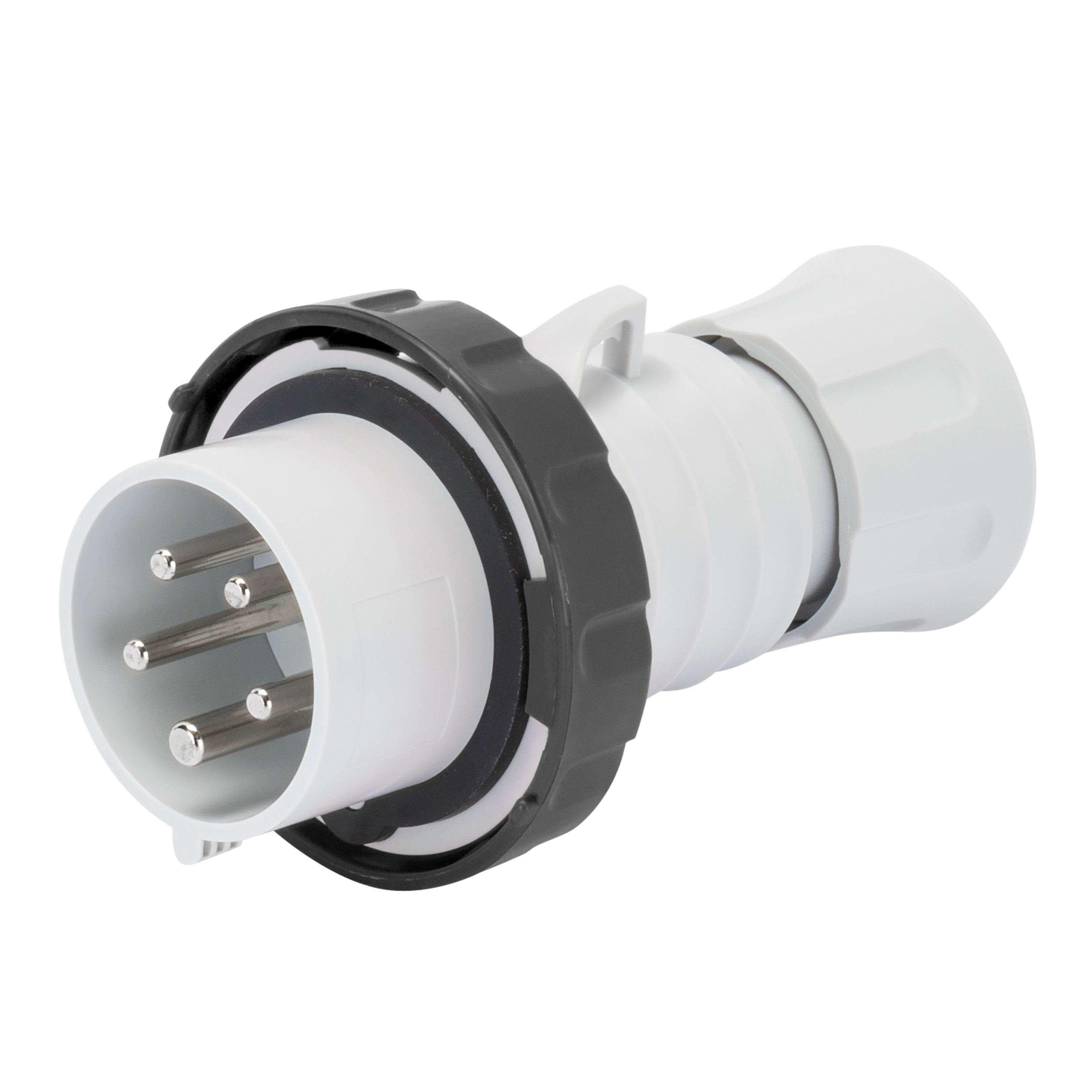 GEWISS - GEWGW60752H SPINA MOBILE DIRITTA HP - IP66/IP67/IP68/IP69 - 2P+T 32A 480-500V 50/60HZ - NERO - 7H - CABLAGGIO A VITE