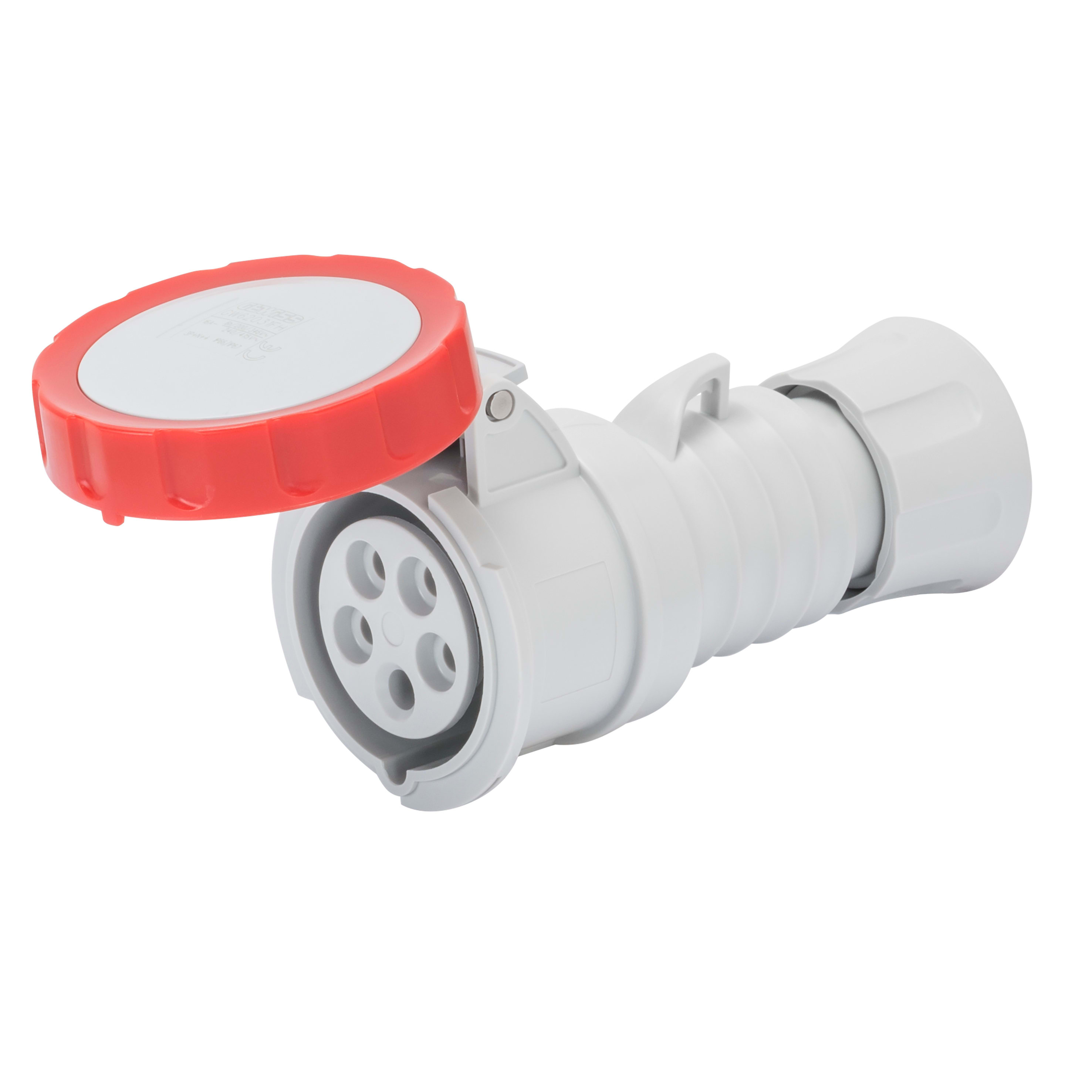 GEWISS - GEWGW62745H PRESA MOBILE DIRITTA HP - IP66/IP67/IP68/IP69 - 3P+N+T 16A 440-460V 60HZ - ROSSO - 11H - CABLAGGIO A VITE