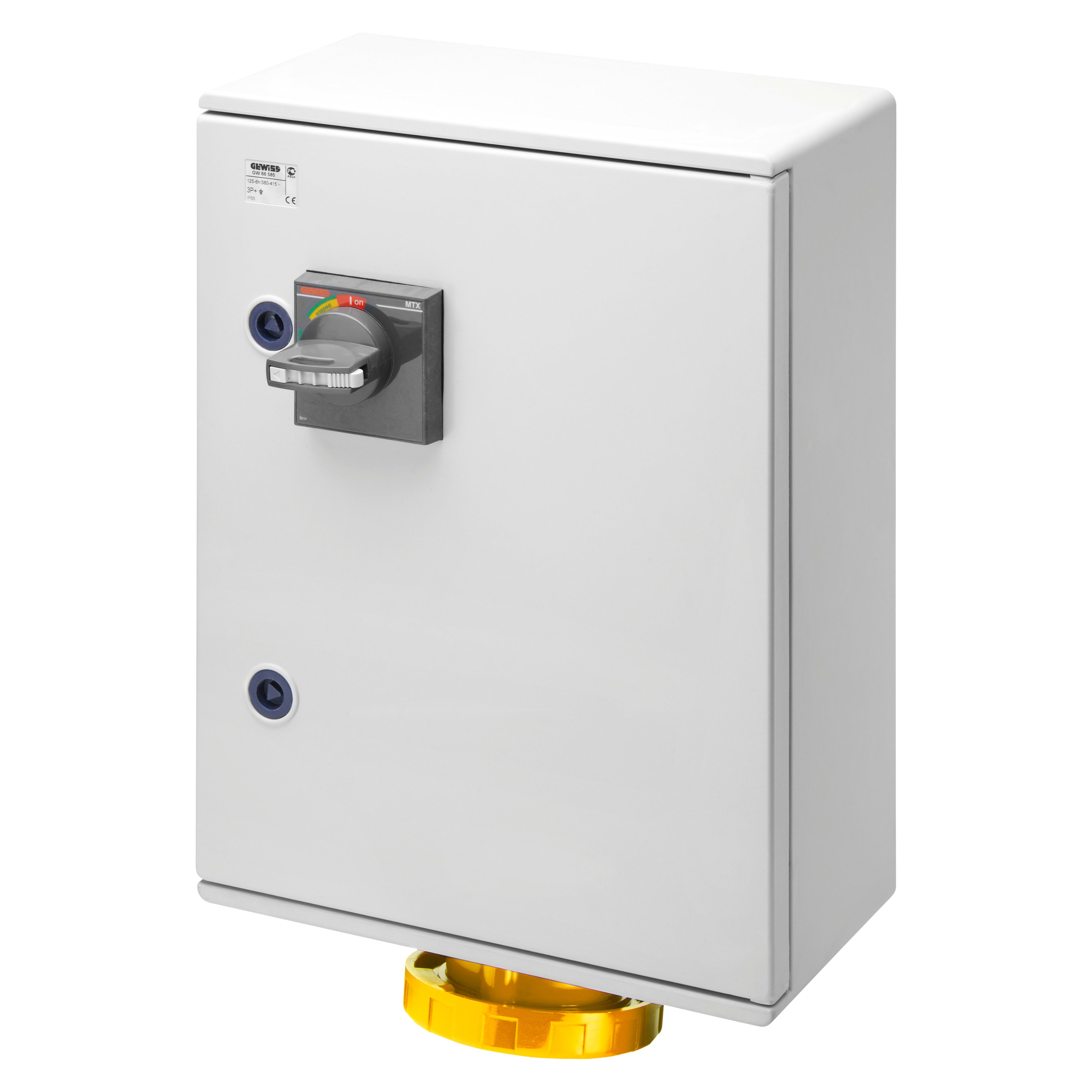 GEWISS - GEWGW66581 PRESA FISSA VERTICALE - DA PARETE - PROTEZIONE MAGNETOTERMICA - 3P+T 125A 110V 4H - IP55