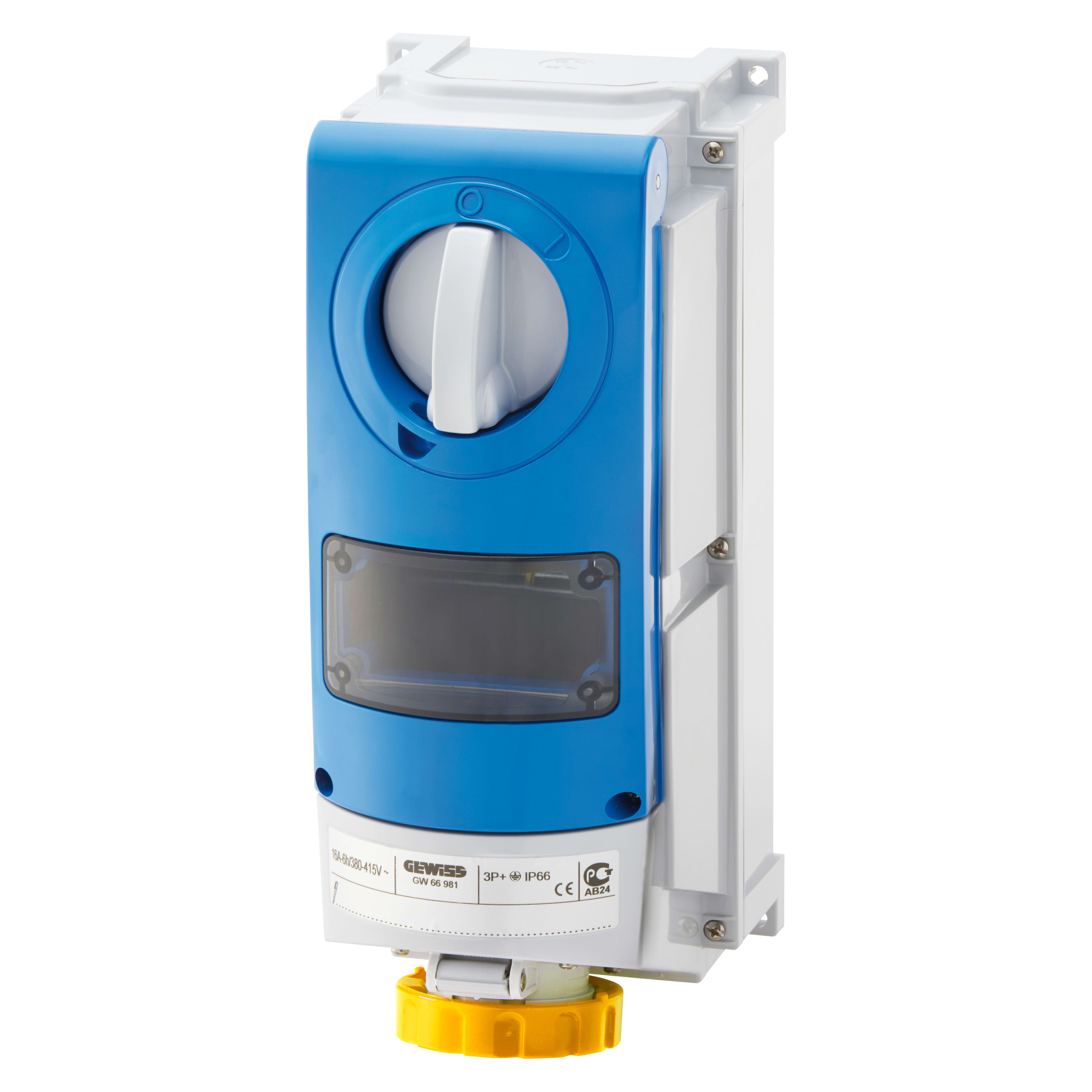 GEWISS - GEWGW66976 PRESA BL.IP66 C.F.3P+N+T 16A 110V 4H A.M