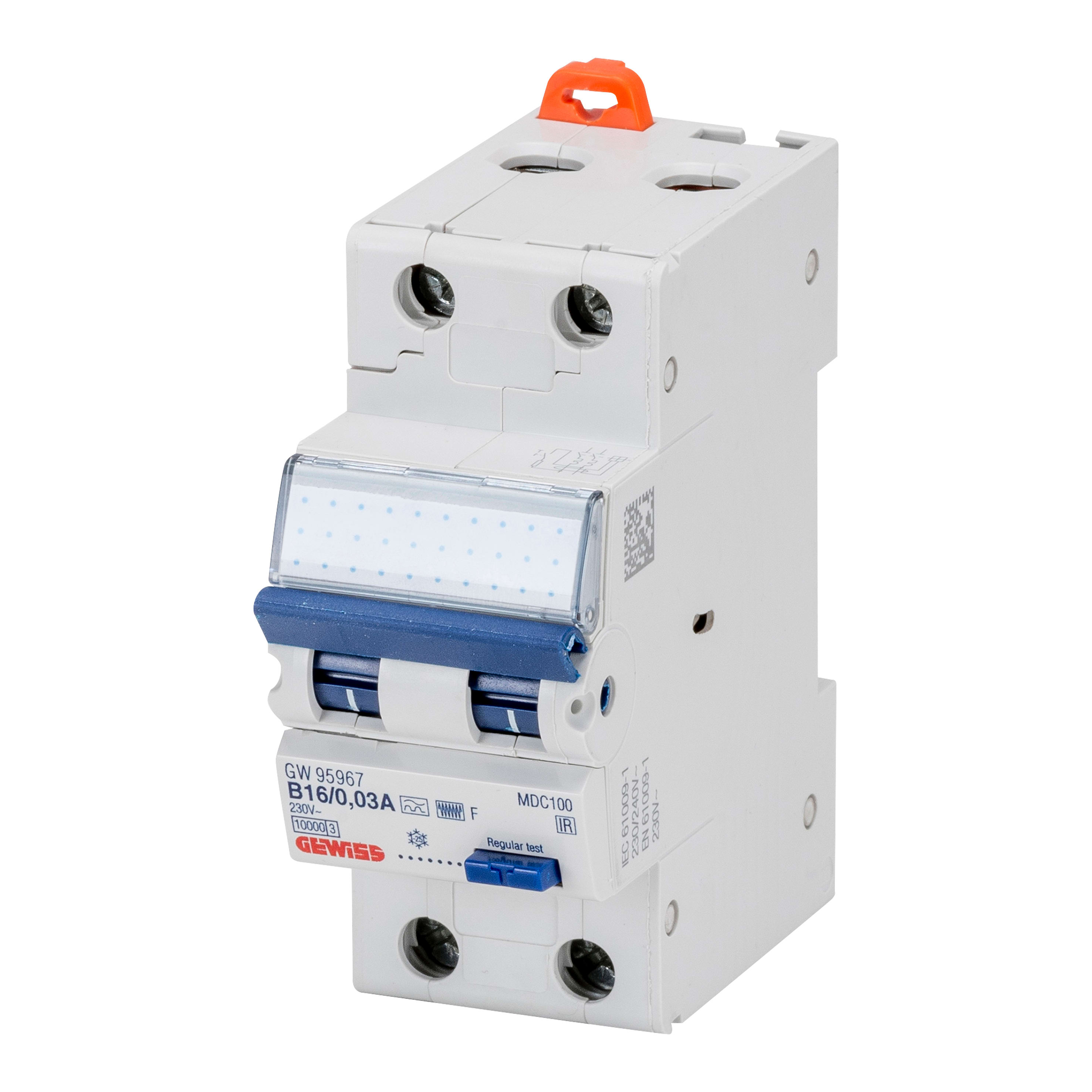 GEWISS - GEWGW95957 INT.MAG.DIF.COM.2P C16 10KA F/0,03 2M