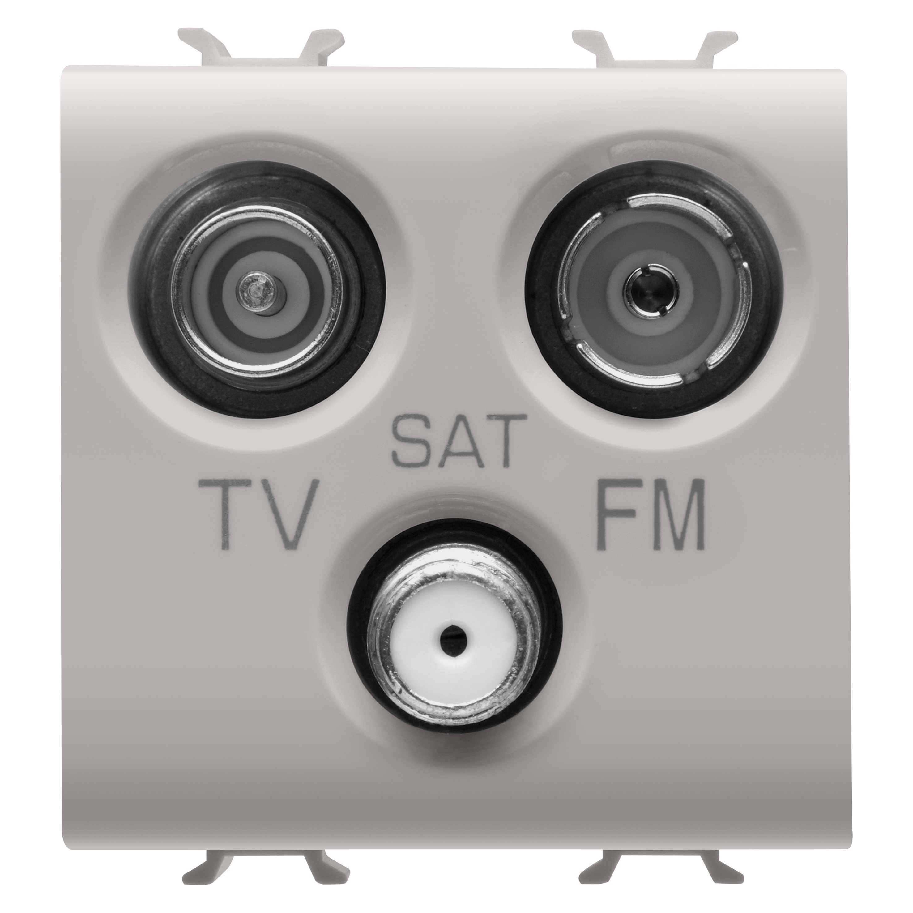 GEWISS - GEWGW13382 PRESA TV-FM-SAT - DIRETTA - 2 MODULI - NATURAL BEIGE SATINATO - CHORUSMART