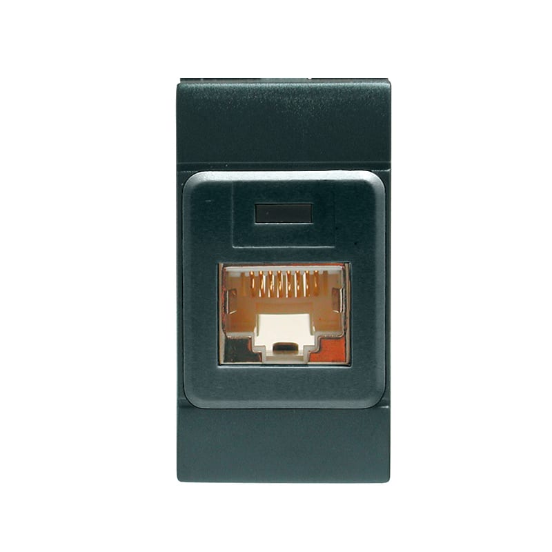 SCAME PARRE SPA - SCA101.6481.60 PRESA EDP RJ45CAT.6 8/8UTP(N/SCHER.) ANT