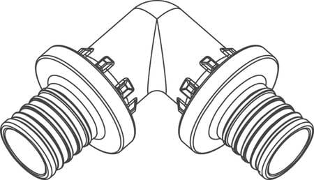 REHAU SPA - RE411600221001 RACCORDO 20 90A RAUTITAN PX