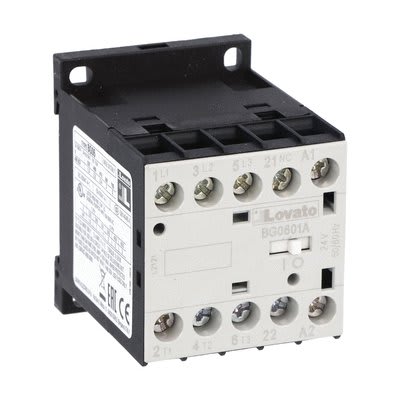 LOVATO - LOV11BG0601A02460 CONTATTORE 3P+1NC 6A AC3