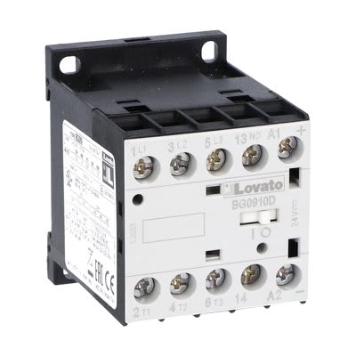 LOVATO - LOV11BG0910D125 CONTATTORE 3P+1NO 9A AC3