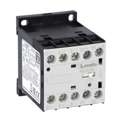 LOVATO - LOV11BG1201D220 CONTATTORE 3P+1NC 12A AC3