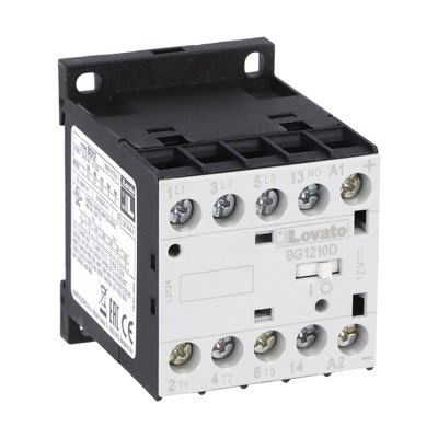 LOVATO - LOV11BG1210D125 CONTATTORE 3P+1NO 12A AC3