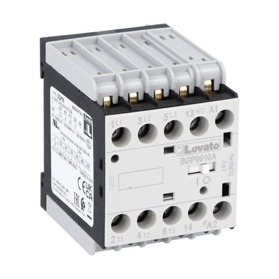 LOVATO - LOV11BGP0910A110 CONTATTORE 3P+1NO 9A AC3 PIN RETRO