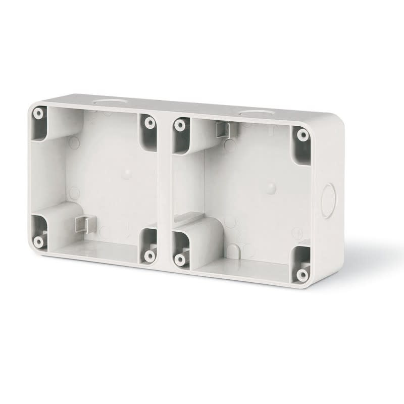 SCAME PARRE SPA - SCA137.102 SCATOLA DA PARETE 95X190 MM 2 MODULI