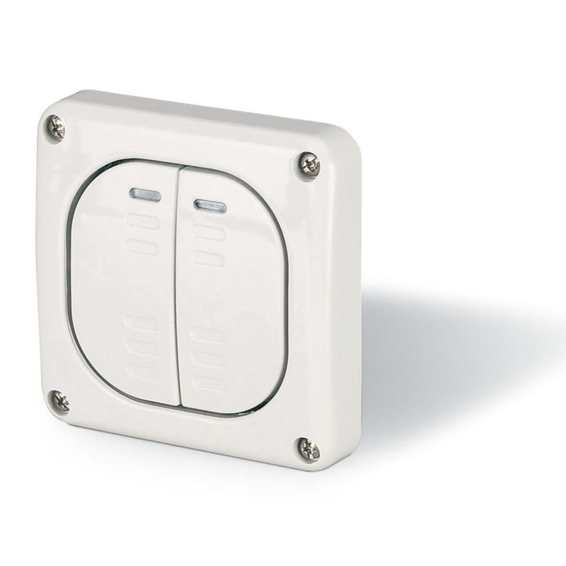 SCAME PARRE SPA - SCA137.3321 10A 250V PULS. UNIP. DOPPIO M95 INCASSO