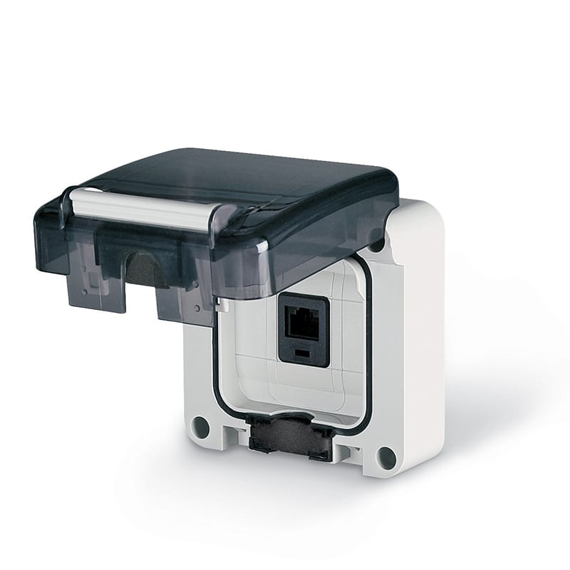 SCAME PARRE SPA - SCA137.4481.60 PR.EDP CAT6 RJ45 PLUG 8/8 N/SCH. INCASSO