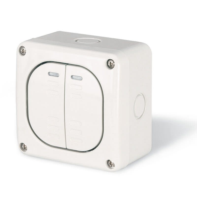 SCAME PARRE SPA - SCA137.5021 DOPPIO INT. UNIPOLARE 10AX PARETE