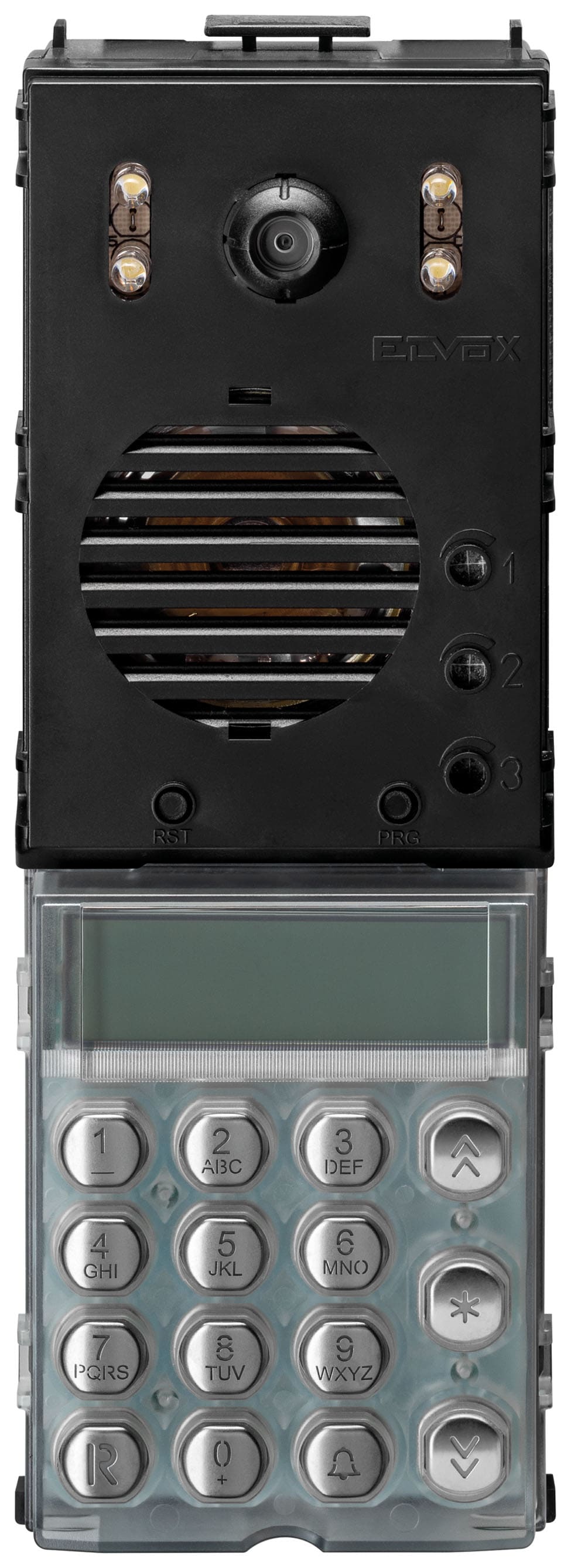 VIMAR SPA - VIW13A7.B UNIT 2F+ A/V LED B.CO TASTIERA ACCIAIO