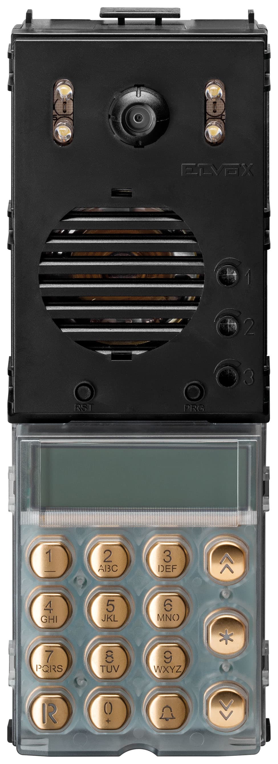 VIMAR SPA - VIW13A7.B.43 UNIT 2F+ A/V LED B.CO TASTIERA ORO