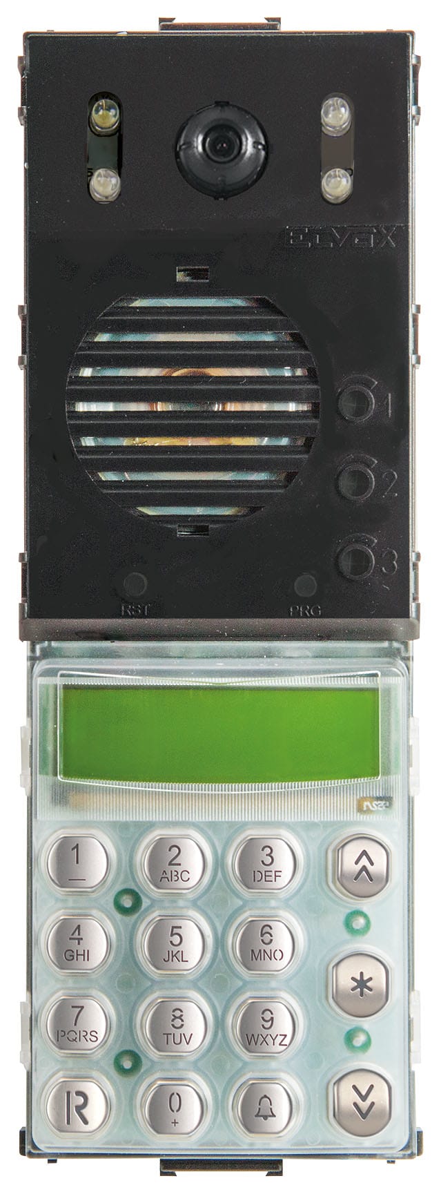 VIMAR SPA - VIW13F7.B UNITA 2F+ A/V LED B.CO TASTIERA ACCIAIO