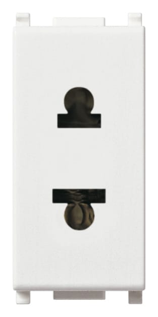 VIMAR SPA - VIW14233 PRESA 2P 16A USA+EU D4,8MM BIANCO