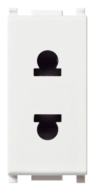 VIMAR SPA - VIW14234 PRESA SICURY 2P 16A USA+EU 4,8MM BIANCO