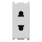 VIMAR SPA - VIW14234.SL PRESA SICURY 2P 16A USA+EU 4,8MM SILVER