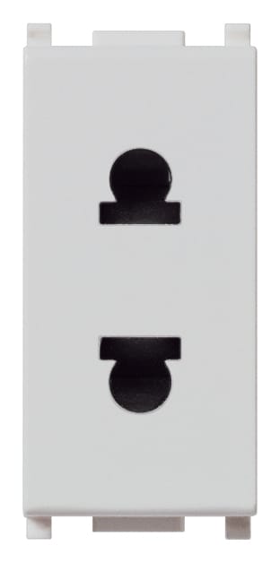 VIMAR SPA - VIW14234.SL PRESA SICURY 2P 16A USA+EU D4,8MM SILVER