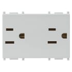 VIMAR SPA - VIW14246.SL DUE PRESE 2P+T 15A USA+SASO SILVER