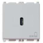 VIMAR SPA - VIW14298.SL ALIMENTATORE USB C 30W PD SILVER