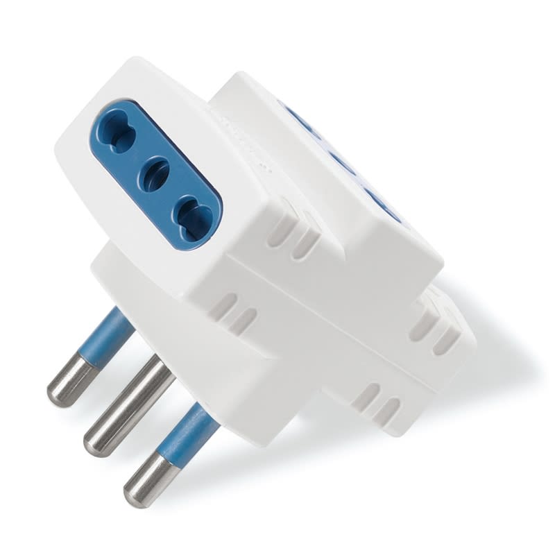 SCAME PARRE SPA - SCA144.450 ADATTATORE AZZURRA  3/BIVAL. 2P+T 16A