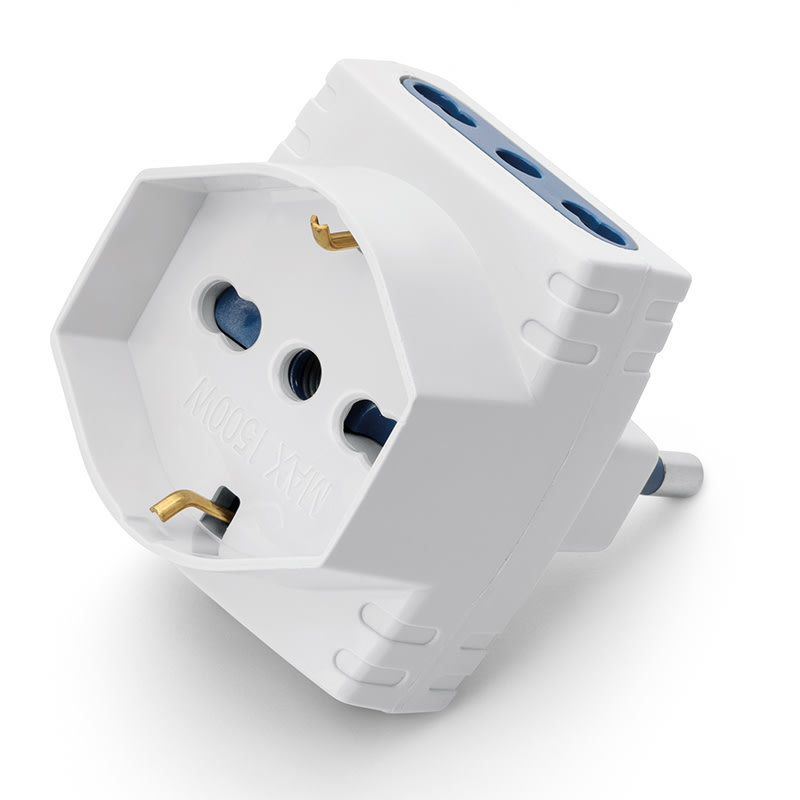 SCAME PARRE SPA - SCA144.470 ADATTATORE AZZURRA P40+ 2 BIV. 2P+T 16A