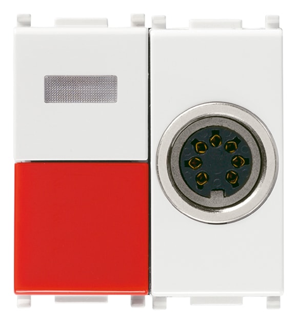 VIMAR SPA - VIW14502 PULSANTE CHIAMATA CALL-WAY+PRESA DIN B