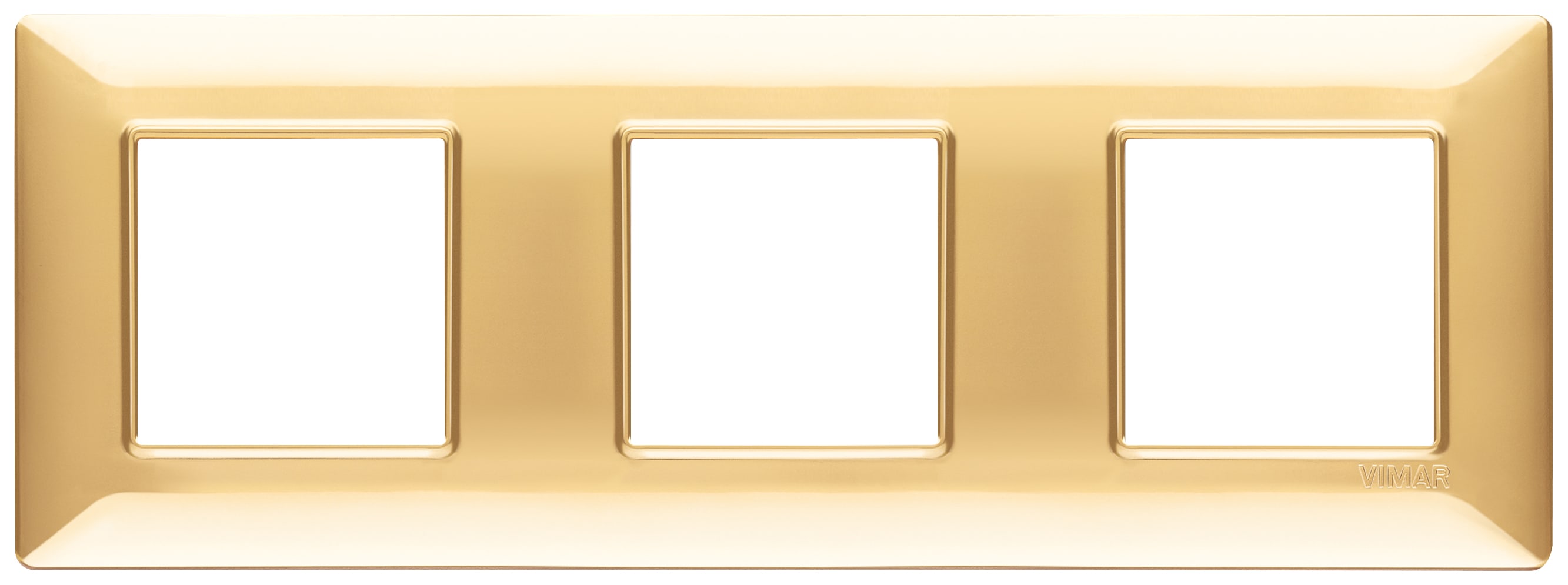 VIMAR SPA - VIW14644.24 PLACCA 6M (2+2+2) INT71 ORO LUCIDO