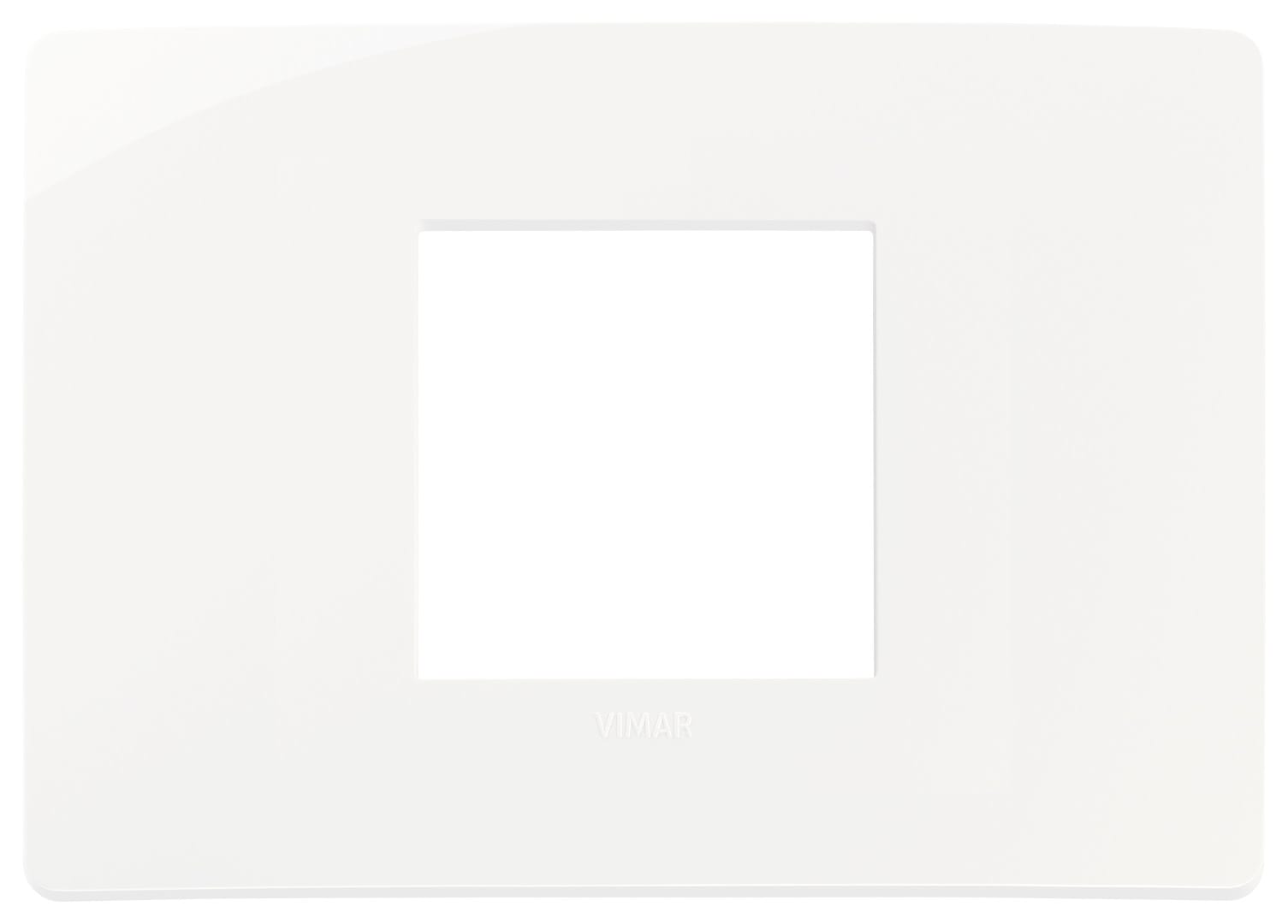 VIMAR SPA - VIW14652U.01 PLACCA PLANA UP 2M CENTRALI BIANCO