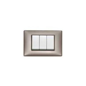 VIMAR SPA - VIW14653.74 PLACCA 3M NICHEL PERLATO