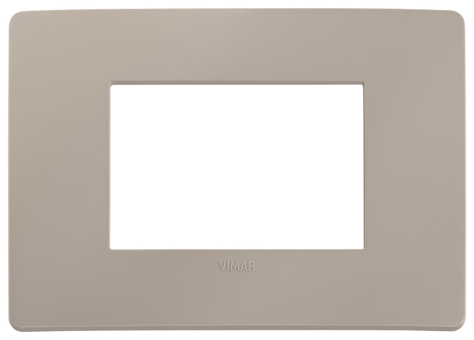 VIMAR SPA - VIW14653U.15 PLACCA PLANA UP 3M TORTORA MATT