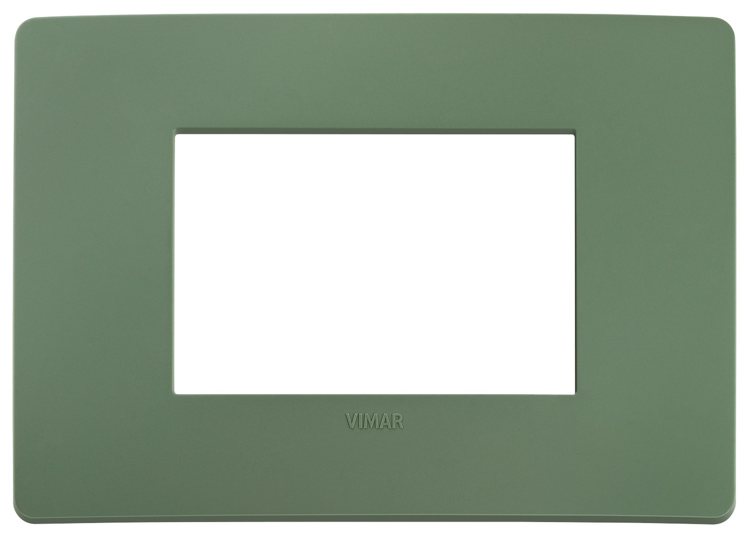 VIMAR SPA - VIW14653U.17 PLACCA PLANA UP 3M SALVIA MATT