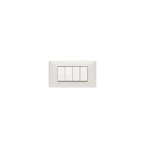 VIMAR SPA - VIW14654.06 PLACCA 4M BIANCO GRANITO
