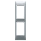 VIMAR SPA - VIW14667.20 Placca 2M pannelli argento opaco