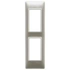 VIMAR SPA - VIW14667.21 Placca 2M pannelli nichel opaco