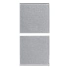 VIMAR SPA - VIW14751.0.SL Due mezzi tasti 1M fissi neutri Silver