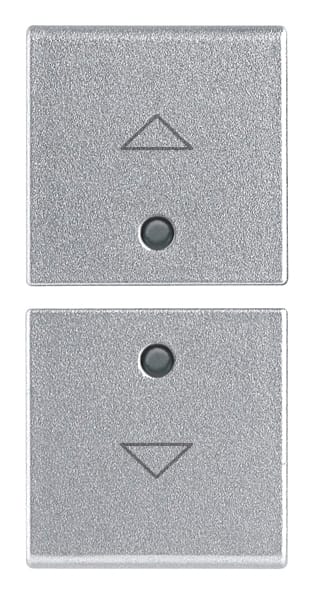 VIMAR SPA - VIW14751.2.SL Due mezzi tasti 1M simboli frecce Silver