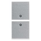 VIMAR SPA - VIW14751.SL Due mezzi tasti 1M neutro pers. Silver